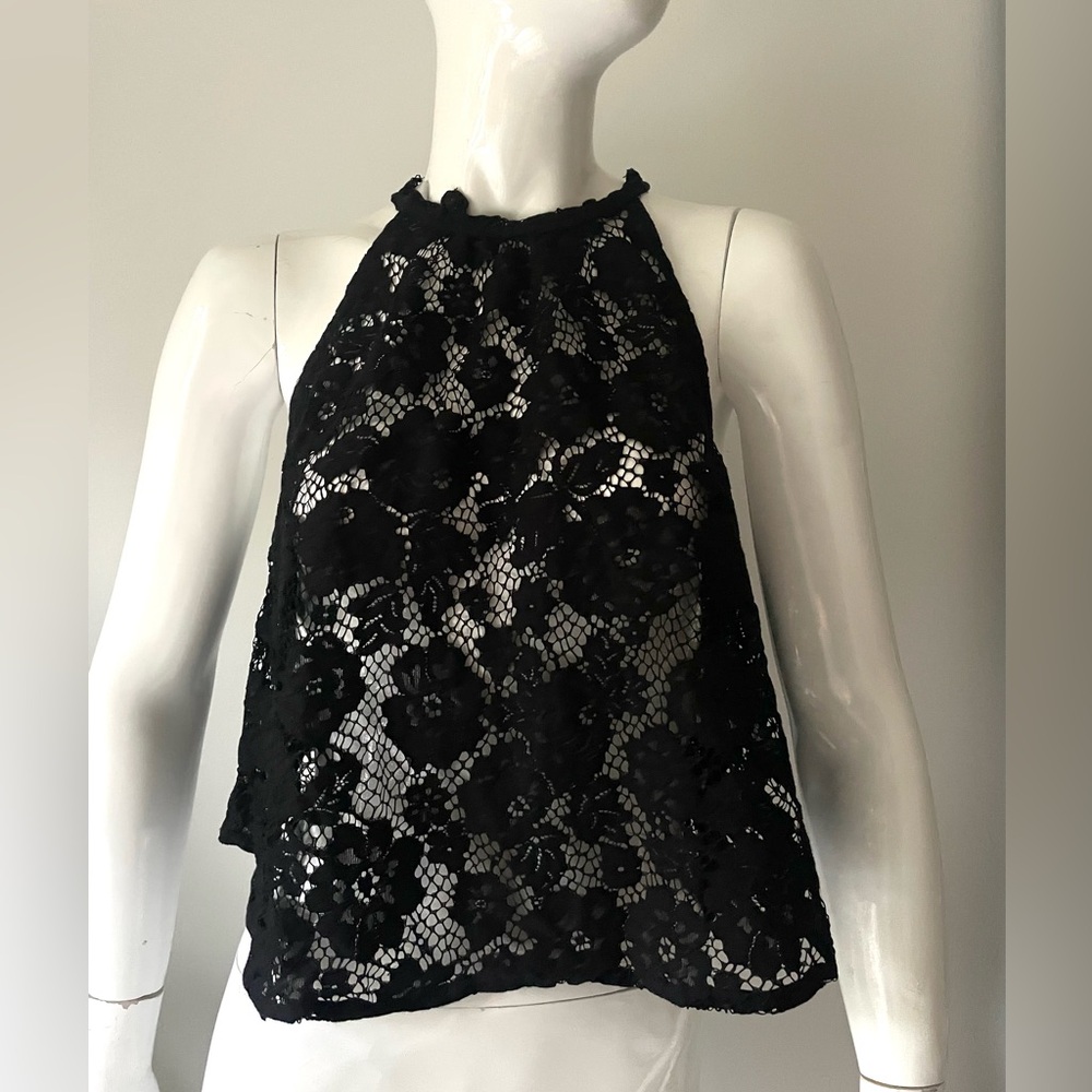 Free People Sweet Meadow Dreams
Black Lace top  Retail $88 medium - Picture 7 of 7